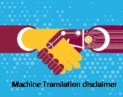 Machine translation disclaimer